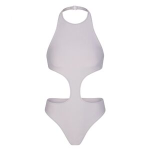 SKIMS Gray Cut-Out One Piece Swimsuit